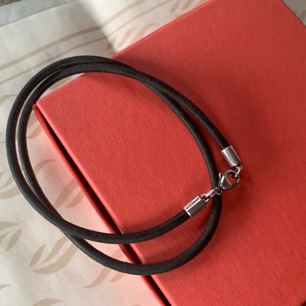 James Avery leather cord 18”